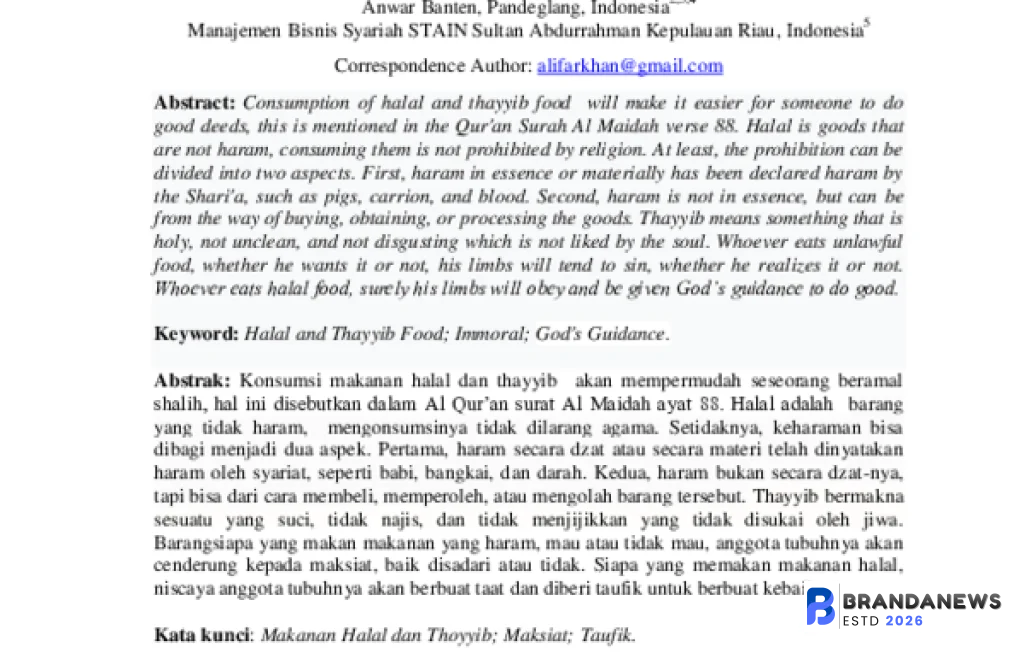 Bahasan Thayyib untuk Muslim Indonesia