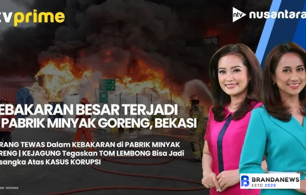 kebakaran pabrik minyak goreng bekasi