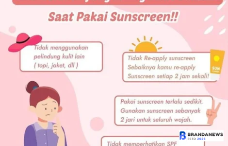 kesalahan pakai sunscreen
