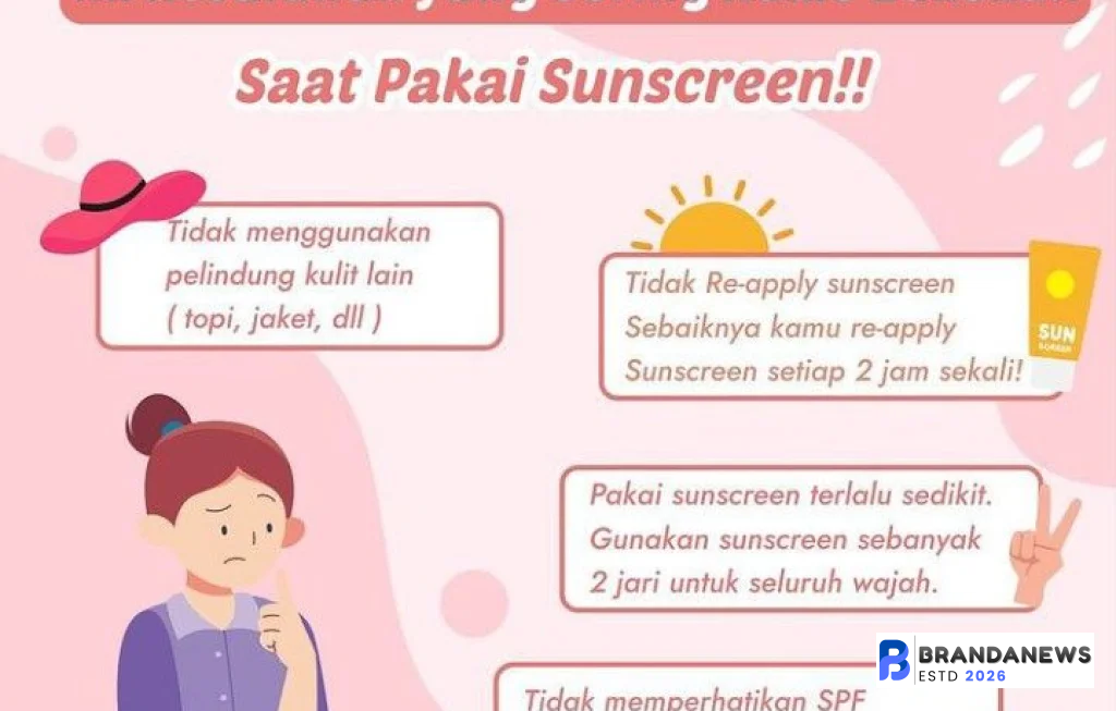kesalahan pakai sunscreen